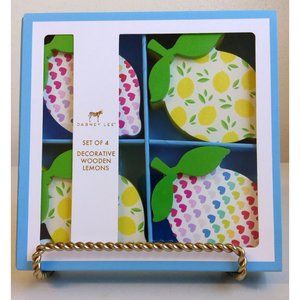Dabney Lee 4 Decorative Wooden Lemons